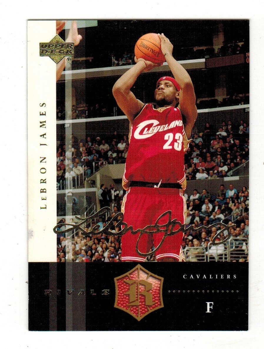Lebron James Upper Deck Rookie Rivals 2004 Gold Signature #8 RC
