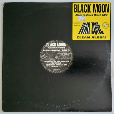 1999 - BLACK MOON - WAR ZONE - CLEAN PROMO DOUBLE LP - DUCK DOWN 