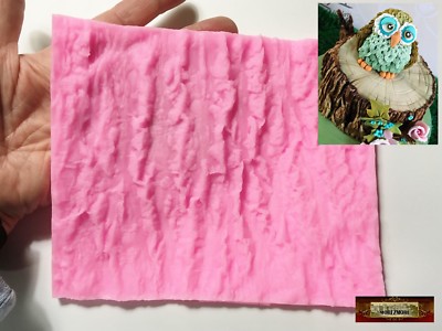 M00603-Large MOREZMORE Wood Tree Bark Texture Mold Silicone Mold Cake Clay