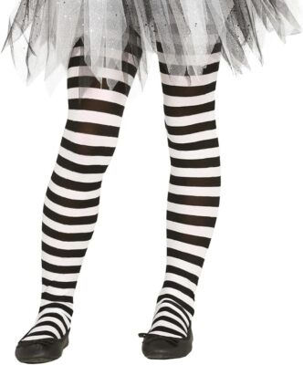 Calze a righe Bambina Mercoledi Famiglia Addams Wednesday