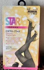 Spanx Star Power Center Stage Diamond Daze Shaping Tights Size B New Box Black