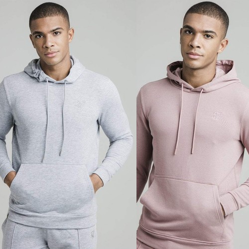 Sik Silk Mens Smart Essentials Hoodie Designer Hooded Sweatshirt