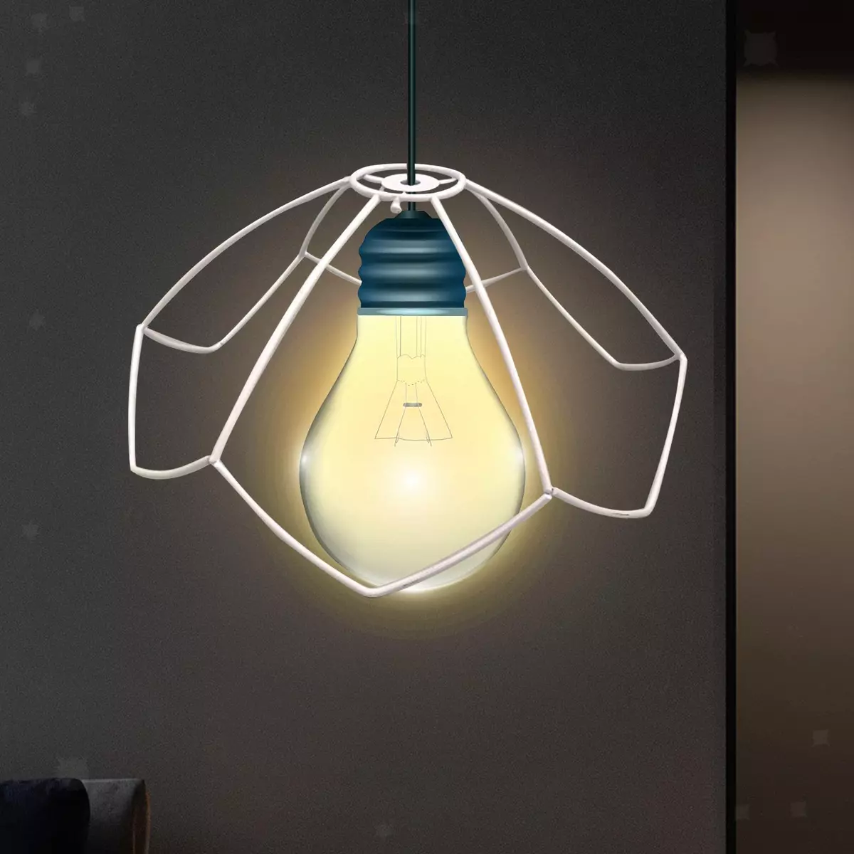 Lamp Shade Frame Ring Wire Cage Lamp Shades for Indoor Lamp Cage Sconces