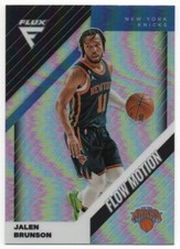 2022-23 Panini Flux Flow Motion Silver #15 Jalen Brunson New York Knicks