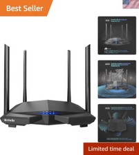 High-Speed AC1200 WiFi Router with Smart App  Parental Controls - Family Safe