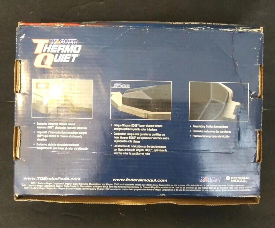 Juego de pastillas delanteras Wagner disco de freno MX681 para BMW 540i X5 1995 2006 740iL sellado Foto 3 de 4