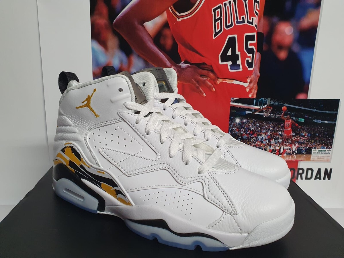 シューズ(男性用) NIKE JORDAN MVP WHITE/YELLOW OCHRE-BLACK Nike Air Jordan MVP White Yellow Ochre Men's UK 11 EUR 46 (DZ4475