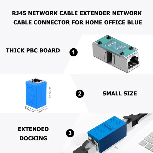 5 Pcs Network Cable Conversion Head Pass-through Connector for Home - 第 4/12 張圖片