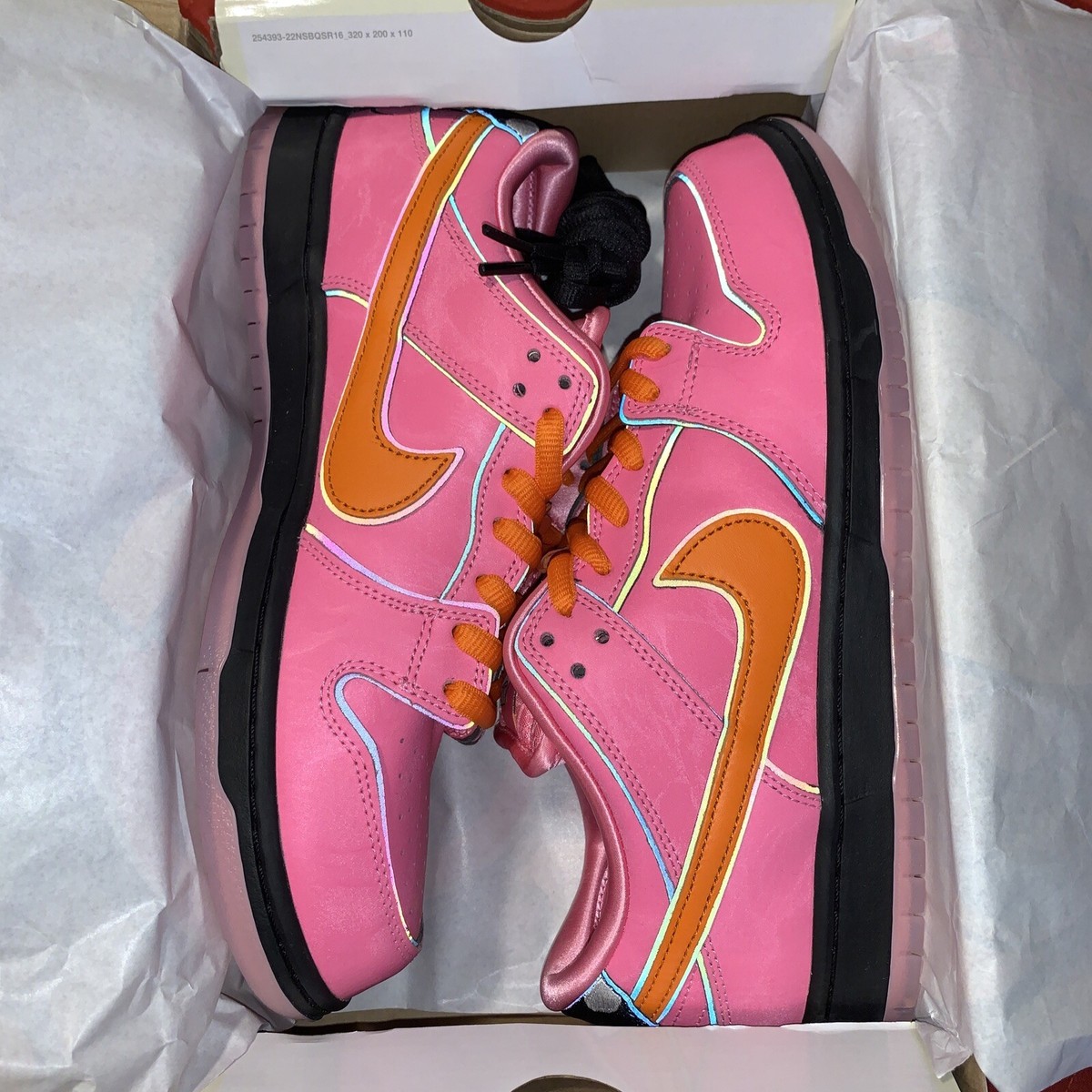 Size 10 - Nike SB Dunk Low Pro QS x The Powerpuff Girls Blossom | eBay