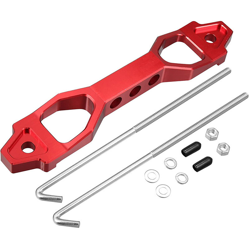 Billet Aluminum Battery Tie Down Mount Bracket With J-Bolts - Senta-autoparts