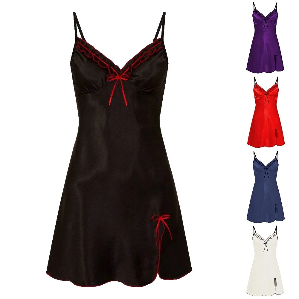 Batas de Seda Negro para Mujeres