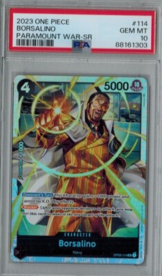 ボルサリーノOP02-114 PSA10 2023 One Piece Paramount War OP02-114 Borsalino PSA 10 GEM MINT