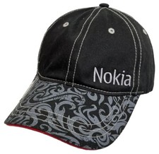 Vintage 90’s Nokia “T-Mobile Stick Together” Black Denim Cap Hat Strapback PO