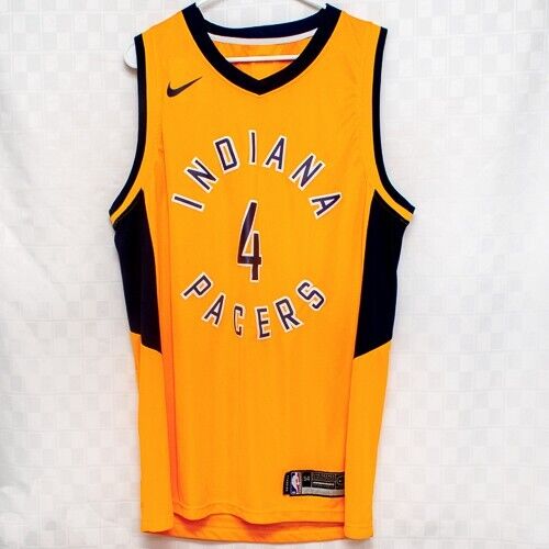 Indiana Pacers Victor Oladipo Basketball Jersey Size 54 XL Nike Swingman Yellow