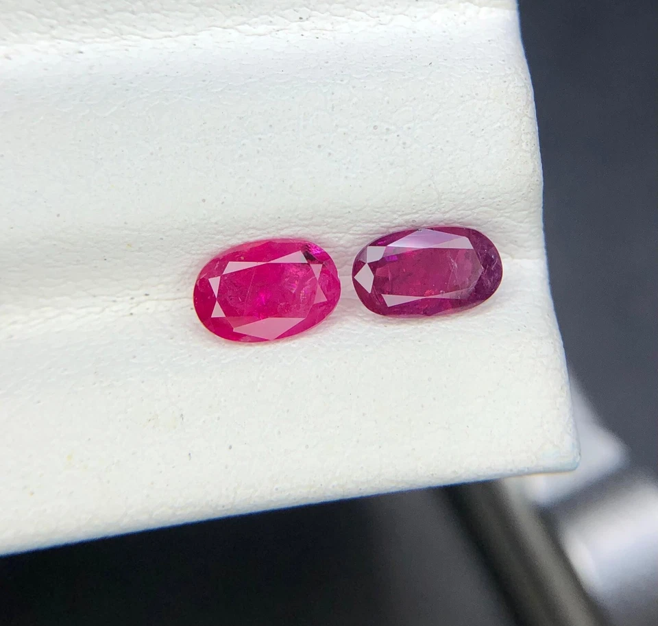 1.25 Cts Natural Untreated Ruby 2 Piece Ruby loose gemstone From Afghanistan - Image 2 of 4