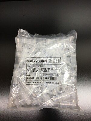Beckman Coulter Cat No 723908 CNTR 4mL Sample Cup 120/Bag