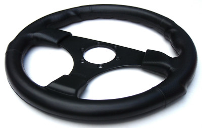 O.B.A. スポーツステアリングホイール OBA Sports Steering Wheel Black Poly 34cm Made In Italy 6