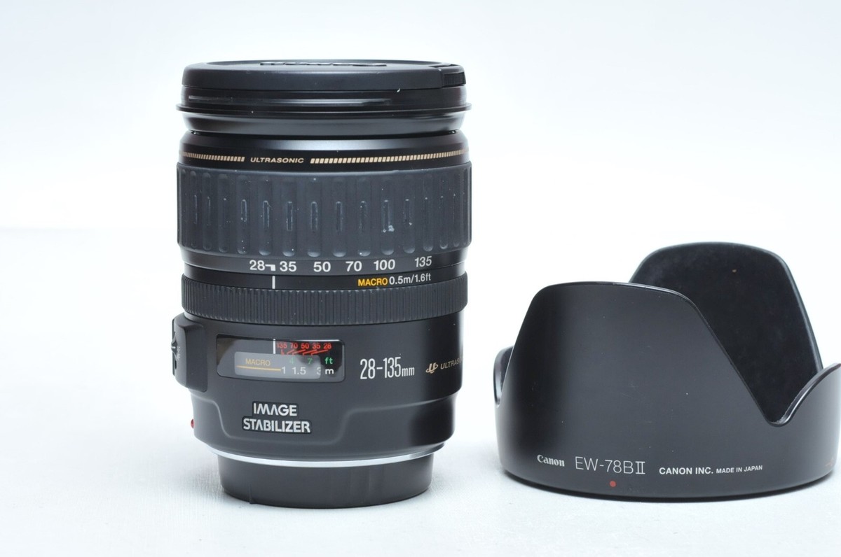 Canon EF 28-135mm f/3.5-5.6 IS USM Standard Zoom Lens W/OEM EW