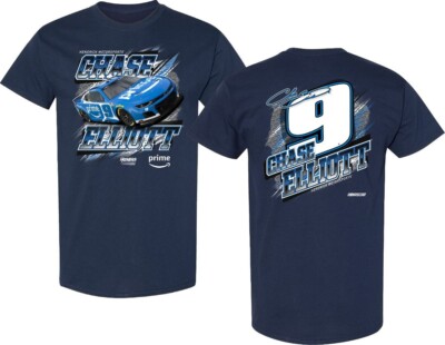 CHASE ELLIOTT #9 PRIME AMAZON NASCAR NAVY BLUE SHORT SLEEVE TEE SHIRT K5763 NEW