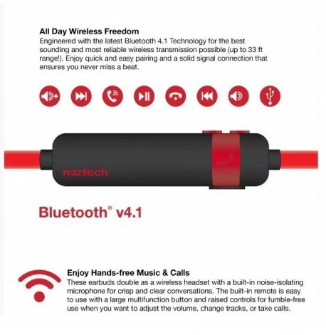 KIT PIETON ECOUTEURS UNIVERSEL ★ NOISEHUSH NX80W BLUETOOTH ★ SAMSUNG APPLE Foto 4 de 4