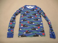 Hanna Andersson Size 8 Boys Multicolor 100 Organic Cotton Knit Pajama Top 010