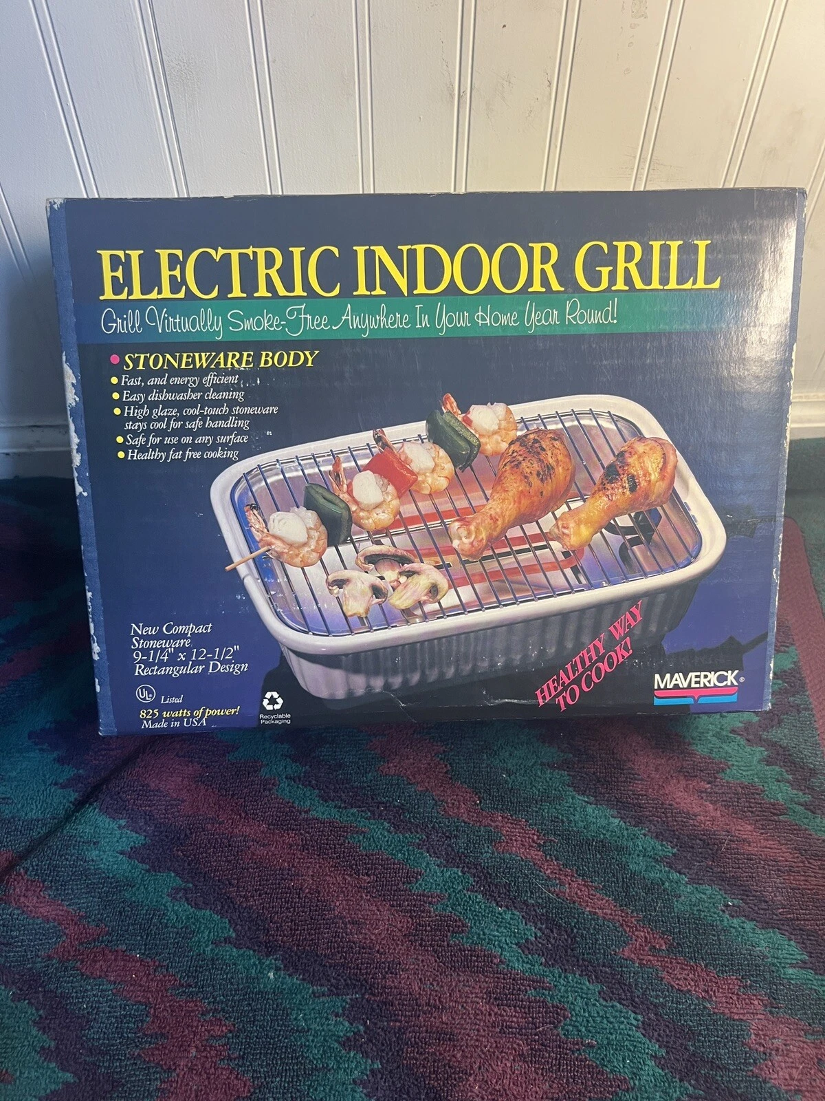 SEALED Vintage Maverick MG-20 Series Indoor Electric Ceramic Stoneware Grill