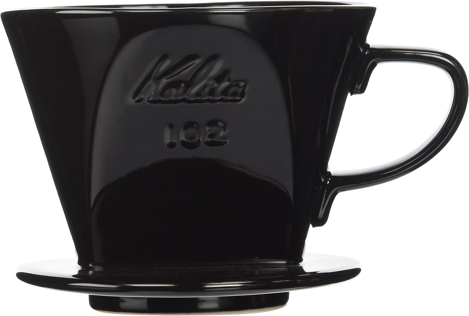 Kalita Ceramic Coffee Dripper Black for 2-4 Cups #02005 For Pour Over Filters