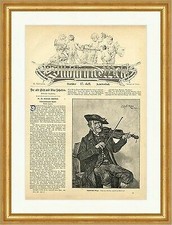 Schwäbischer Geiger Ernst Müller Trachten Lederhose Holzfässer  E 3222