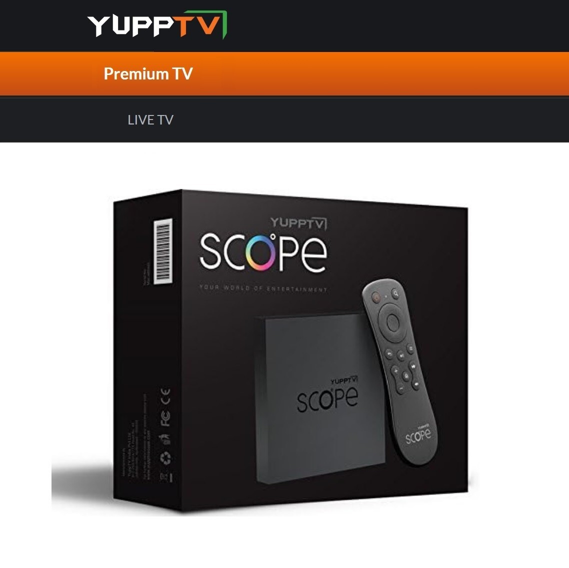 New Scope Media Box Yupp TV 1 Year 250 Indian Live Channels Included ...