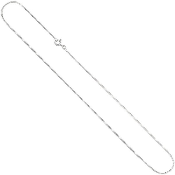 1,3Mm Panzerkette Halskette Collier Goldkette 333 Gold WeißGold 42Cm, Damen-image