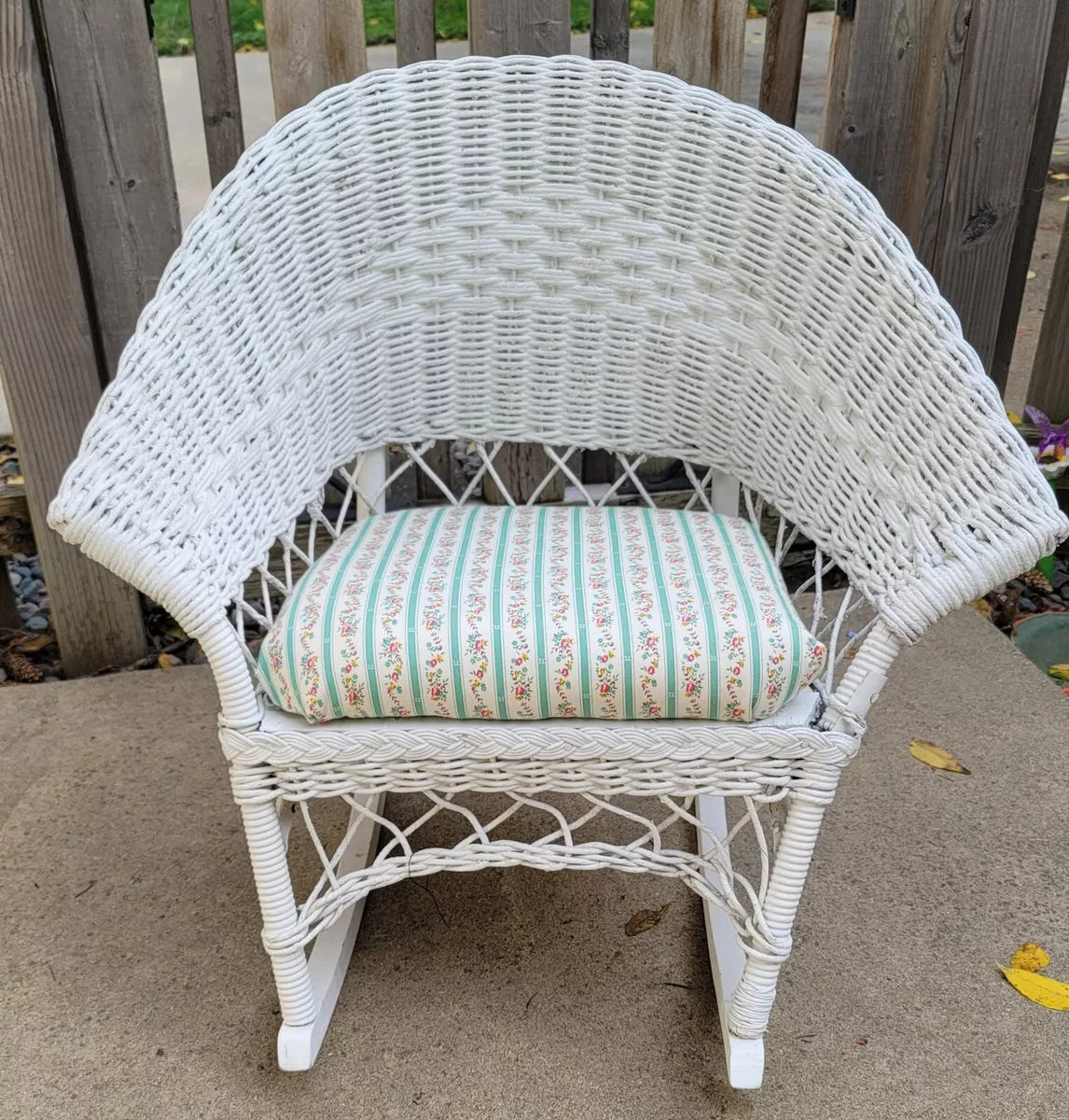 Childs wicker on sale rocking chair
