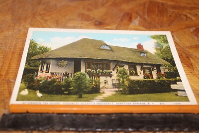 Postcard-A-Olcott's Residence, Saratoga Springs, N. Y.-White Border-Posted 1930