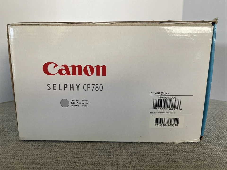 Canon SELPHY CP780-SLN Compact Portable Photo Silver Printer, open box - Image 2 of 4