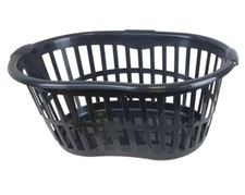 34L Hipster Plastic Laundry Basket with Handles Large Storage Hamper for Washing