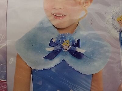 Disney Cinderella Princess Childs Capelet Shoulder Scarf Costume Accessory Blue