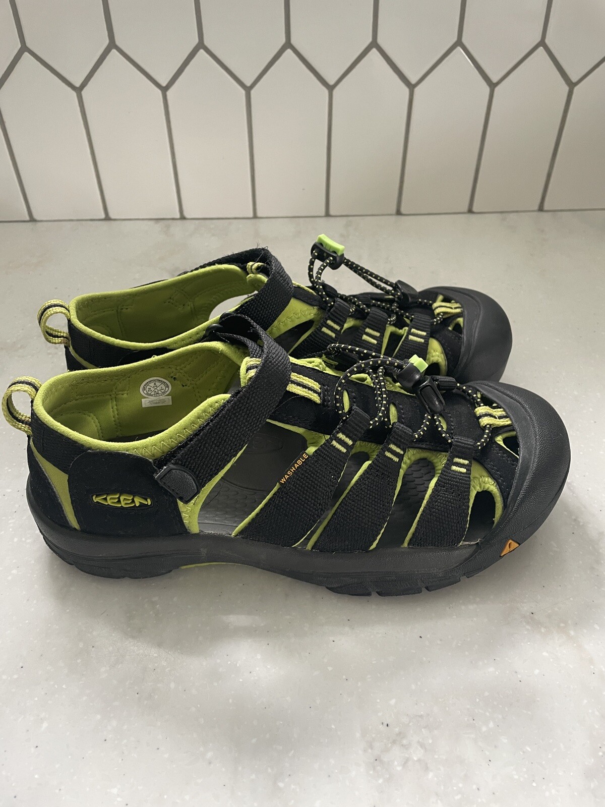 Sandali neri verdi Keen Newport bambino taglia 6 escursionisti bambini
