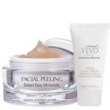 Vivo Per Lei Facial Peeling Gel - Contains Dead Sea Minerals and Nut Shell Po...