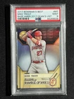 2017 Bowman's Best Baseball America's Deans List Mike Trout #BADL-MT PSA 9 MINT
