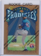 UGUETH URBINA ROOKIE CARD 1996 Topps Finest Montreal Expos RARE REFRACTOR $$ RC!. rookie card picture