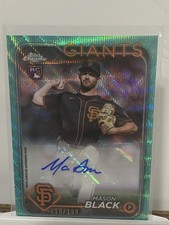 2024 Topps Chrome Update Mason Black Aqua Wave Refractor RC Auto /199 #AC-MB