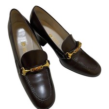 Gucci Women's Horsebit Loafers Black Leather Dress Shoe Size 36 Used