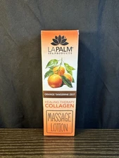 La Palm Orange Tangerine Zest Healing Therapy Collagen Foot/Hand Massage Lotion