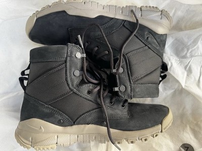 Nike SFB Field 6'' NSW  Size 6.5 Black Light Taupe Leather Boots 862507-002 NEW