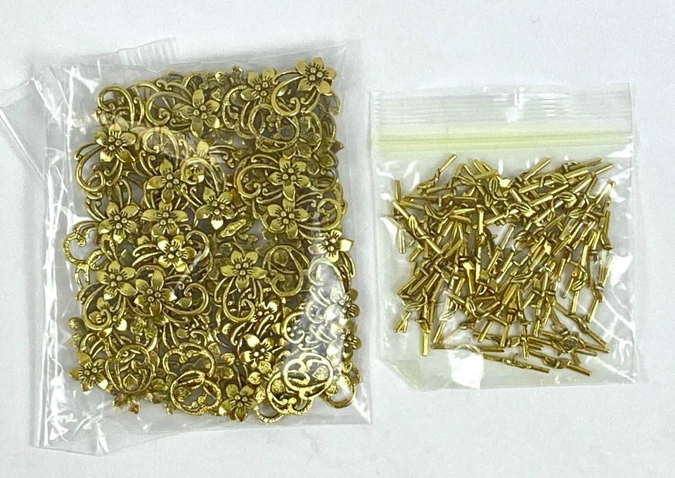 Antique Bronze Toggle Clasps Jewelry Making Supplies Vintage Style 70 Sets - Image 3 of 4