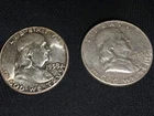 2- 1958 & 1959 Franklin Half Dollars !!