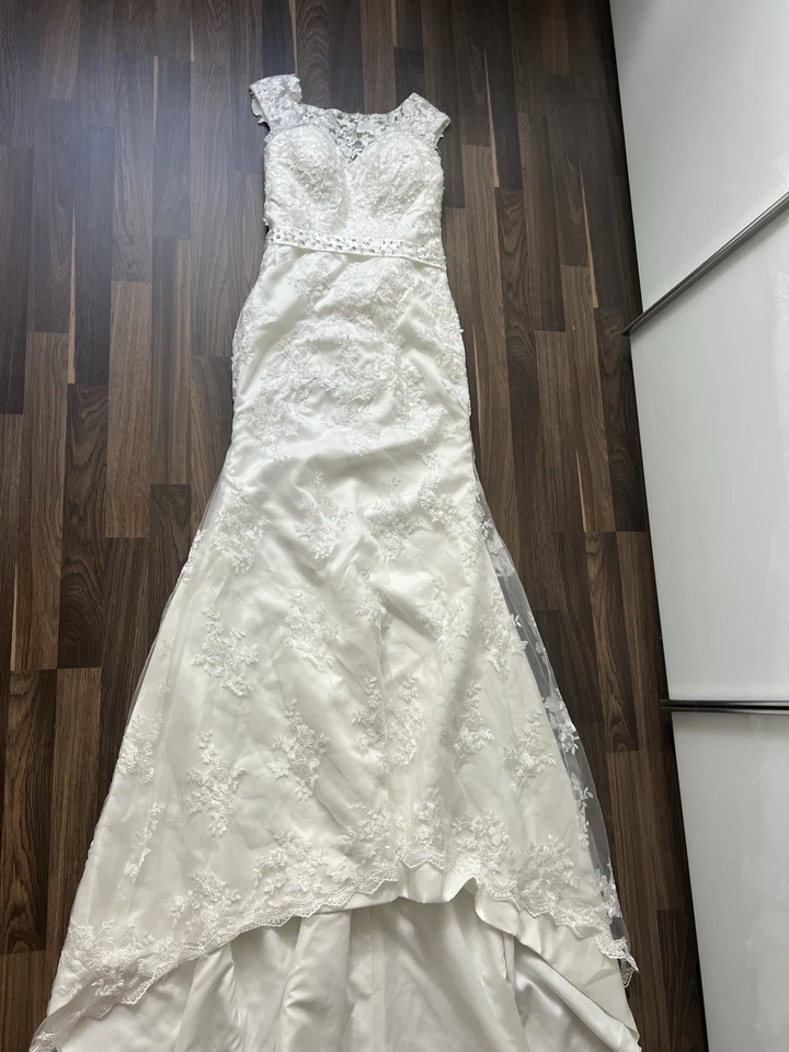 brautkleid hochzeitskleid, XS 34, Weiß, Meerjungfrau - Bild 3 von 4