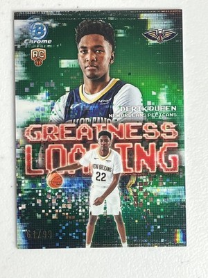2025-26 Bowman Derik Queen Greatness Loading RC Green Refractor /99