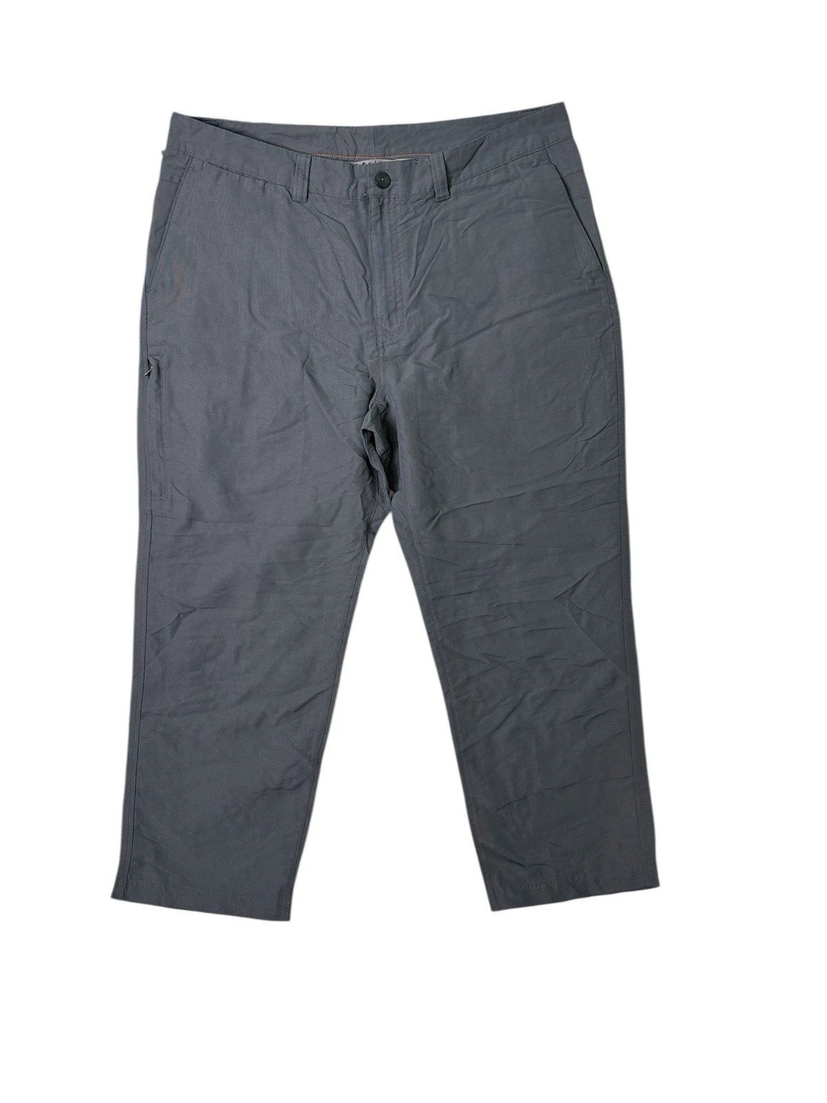 REI Men's Gray Nylon Hiking Pants 36x27 (Tag 36x28) Lightweight Gorpcore Travel