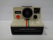 Vintage Polaroid One Step Land Camera Rainbow Stripe with Strap Untested