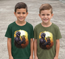 Image of Star Wars Mandalorian & Grogu Kids' Cotton T-Shirt